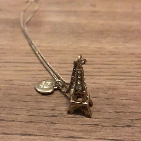 Anthropology necklace pearls with heart “I’m Yours” +Eiffel Tower + Ipsy… - Picture 7 of 10